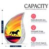 YATHSHA Horse Burial Urn for Human Ashes Adult Female - Adult Cremation Urns for Mom and Dad - Large Memorial Urn for Ashes for Women & Men - Yellow Drop Urns (10 Inch) view 2