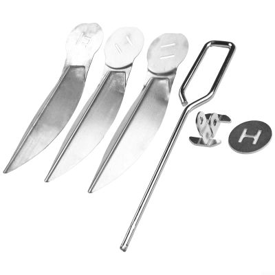Touch Cleaning kits Compatible withs 18-Inch Grills, Replacement fors Parts 90992 3618 7443, Includes Damper And Lever fors Ash Cleanup And Air Control, Silver