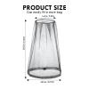 5Pcs 44 * 50 cm Mosquito Head Net Drawstring Mosquito Net Face and Head Cover, Outdoor Hiking Fishing Mosquito Head Net Mesh(Gray) view 4