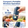 Vegetable and Fruit Cleaner Machine with Oh-Ion Technology, Wireless Charging, for Fruits,Veggies,Meat,Rice and Utensils, (Blue) view 4