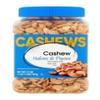 Roasted Salted Cashew Halves and Pieces Fresh Crunchy Snack Nuts, 27 oz Resealable Jar view 1