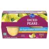 Diced Pear Cups, No Sugar Added, 3.8 oz, Pack of 4 Fruit Cups view 1