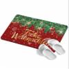 Qiaullityot Red Christmas Bath Stone Mat, Super Absorbent Diatomite Shower Mat, Xmas Ball Snowflake Winter Farmhouse Quick Drying Non-Slip Stone Mats for Bathroom Kitchen Counter Easy to Clean view 1