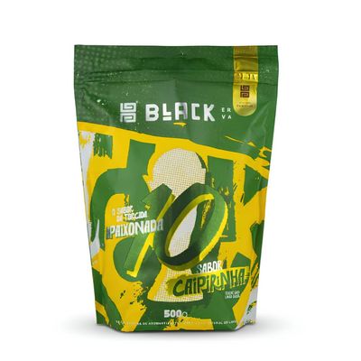 BLACK ERVA - Brazilian Yerba Mate Terere - Selected Herbs - Longlast Flavor - 17.637 OZ (500g) (Caipirinha)