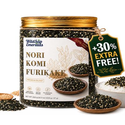 WildSap Emeralds Nori Komi Furikake Japanese Rice Seasoning 10.3oz