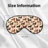 Moxquju Dachshund Dogs (2) for Double Sided Soft Eye Mask, Adjustable Light Blocking Travel Eye Mask view 3