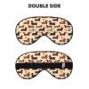 Moxquju Dachshund Dogs (2) for Double Sided Soft Eye Mask, Adjustable Light Blocking Travel Eye Mask view 4