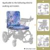Cxdvotvy Butterfly Galaxy Print Electric Wheelchair Seat Cushion Cover, Universal Fit Mobility Scooter Cover, Easy to Install Mobility Scooter Seat Protector view 2