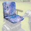 Cxdvotvy Butterfly Galaxy Print Electric Wheelchair Seat Cushion Cover, Universal Fit Mobility Scooter Cover, Easy to Install Mobility Scooter Seat Protector view 3