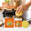Multi-purpose Coconut Oil Cleaning & Polishing Paste for Kitchen,100g All-Purpose Coconut Oil Cleaning Paste Set with Spone,All-Purpose Cleaner Removes Stains on Microwave, Oven & Stove Top view 3
