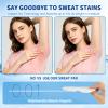 Armpit Sweat Pads, 100 Packs Underarm Sweat Pads for Women and Men, Disposable Underarm Pads for Sweating Women, Comfortable and Non Visible view 3