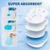 Armpit Sweat Pads, 100 Packs Underarm Sweat Pads for Women and Men, Disposable Underarm Pads for Sweating Women, Comfortable and Non Visible view 4