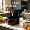 2-in-1 Air Fryer Cleaner and Degreaser Spray, Grease Air Fryer Cleaner Spray, Removes Grease, Grime, Oil & Baked-On Food, Includes Sponge, Fast-Acting, Residue-Free (3) view 3