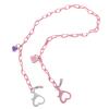 Face Cover Chain for Kids and Adults, Acrylic and Clay Mouth Cover Lanyard, Eyeglass Holder Strap, Lightweight Neck Hanger for School and Travel, 21.65 in Length, Includes Secure Clips view 1