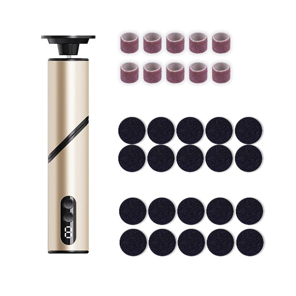 XBOKA Professional 5 in 1 Electric Foot Callus Remover with 9 Adjustable Speeds and Illuminated Display for Smooth Spa Quality