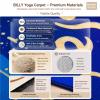 THYXGS 120cm/160cm Lotus Round Meditation Mat, 47.2"/63" Indoor Living Room Decor Rug, Portable Seat Cushion, Shock-Absorbing and Noise-reducing, for Meditation, Game A 120cm view 4