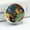 Cats Playing Mahjong Small Pill Case Portable Mini Travel Pill Container Compact Daily Storage Boxes 3 Compartments Suitable Wallets Pockets Handbags Vitamins Supplements view 4