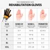 HZFAIGLL Pneumatic Hand Rehabilitation Robot Gloves, Stroke Hand Splint Assistive Training Equipmen, Single/Split Finger Adjustable, for Reduce Pain/Improve Joint Flexibility Left M view 2
