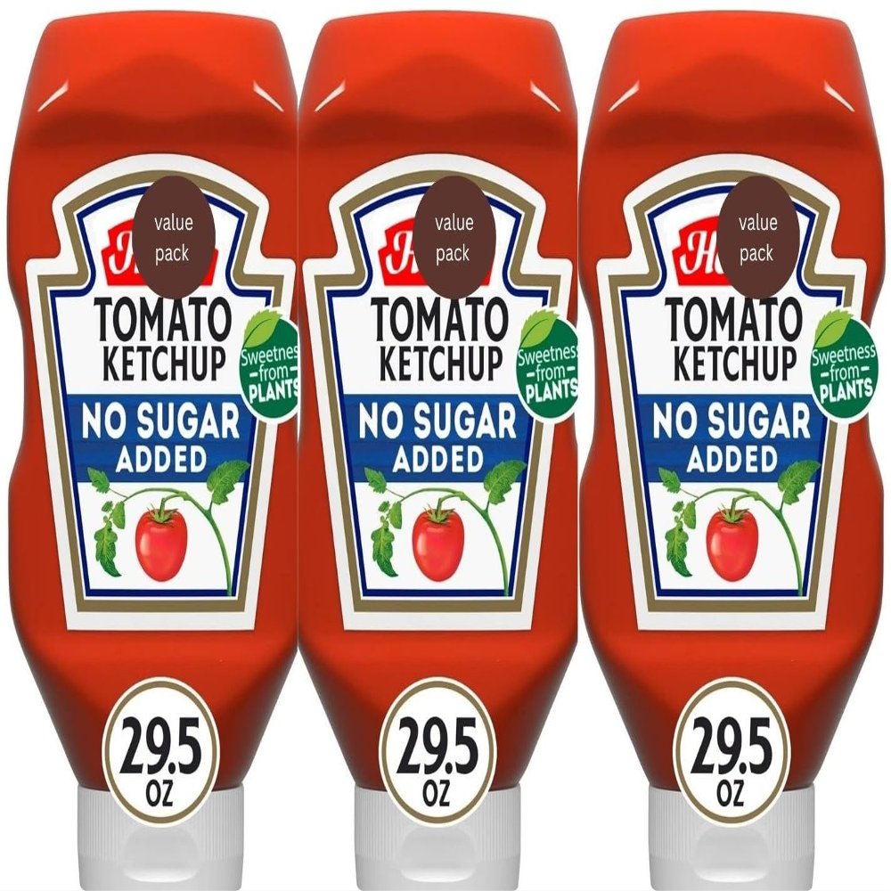Tomato Ketchup with No Sugar Added, 29.5 oz (Pack of 3)