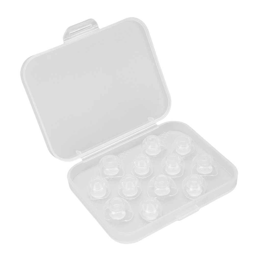 NineLife Basics Liquid Silicone Ear Tips Soft Replacement Eartips Blocking Noise for Musicians and Music Enthusiasts 12 Pieces
