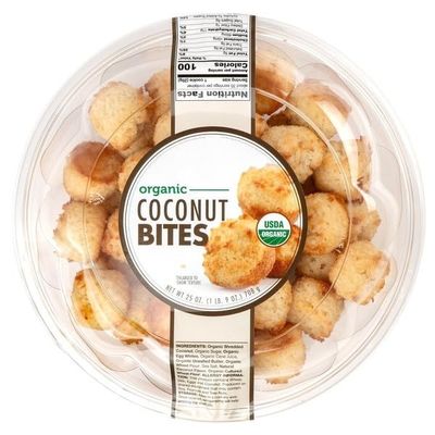 Organic Coconut Bites, Bite Size Coconut Snacks for On-the-Go Snacking, Lunchboxes, Travel, Office Breaks and Everyday Enjoyment, Ready-to-Eat Organic Snack, TOTAL NET WT [ 25 OZ, 1.5 LB ]