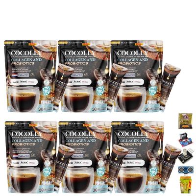 18 in 1 Arabica 300 grams (30 Sachets) CocollyCoffee Coffee Mix Healthy Roasted Snack Delicious Mellow Intense Set 6 By Beautygoodshop [Get Free For You Beauty Gifts]