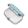 Fuzquwu Healthy White Teeth Print Pill Box with Mirror,Portable Pill Case for Vitamins Supplements Medication Storage view 2