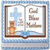 SugarMeLicious Child Of God Cake Topper, Personalized Baptism Edible Image Cake Decoration, Religious Celebration Theme, Custom 1/4 Sheet Frosting Sheet (Blue) view 1