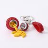 Stylish Diamond Pill Organizer Keychain First Aid Travel Fitness Box view 3