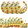 Xjoviative 50Pcs Sunflower Plates and Napkins Party Supplies, Disposable Sunflower Plates Napkins Tableware Set for Summer Fall Baby Shower Bridal Shower Wedding Birthday Party Decorations view 1