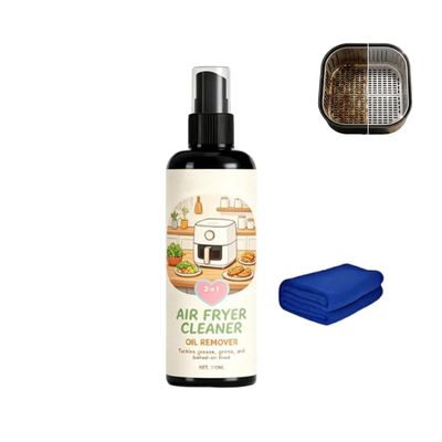 2-in-1 Air Fryer Cleaner and Degreaser Spray,Foaming Cleaner & Degreaser for Air Fryer & Oven,Multi-Use Degreaser Spray for Grill, Oven, Home Kitchen (1PCS)