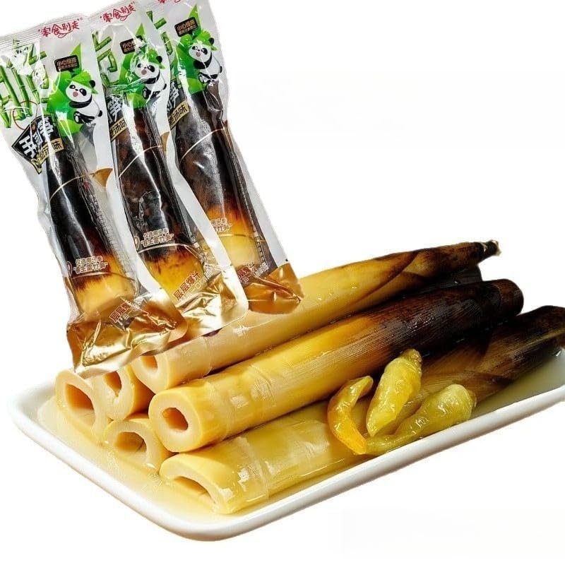 Low-fat, spicy and sour Chinese vegetarian snack, 80g/pack, fragrant and rich, crisp and tender texture. (10bags)