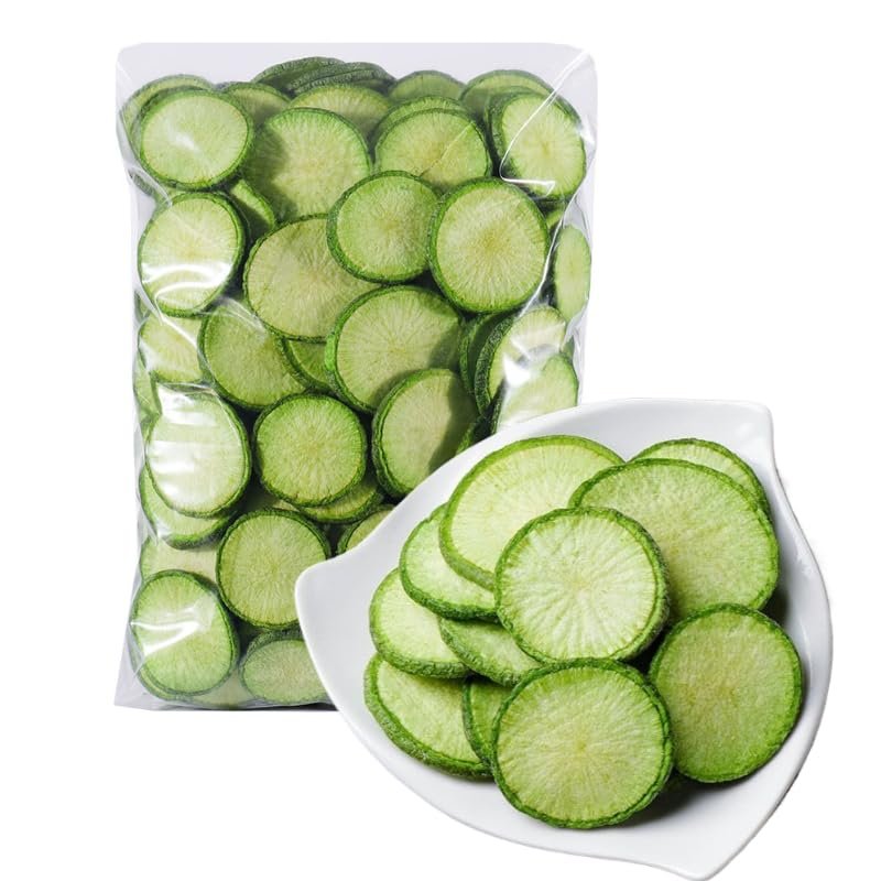 Dried green radish, crisp and sweet, a Chinese-style casual snack, a delicious vegetarian option. (100g)