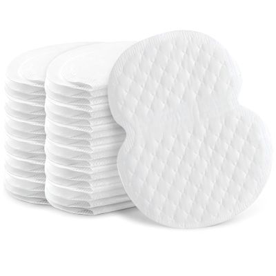 100 Pcs Large Armpit Pads, Invisible Sweat Absorbing, Disposable for Men Women, Nonwoven Fabric, 4.3 x 4.7 in