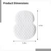 100 Pcs Large Armpit Pads, Invisible Sweat Absorbing, Disposable for Men Women, Nonwoven Fabric, 4.3 x 4.7 in view 3