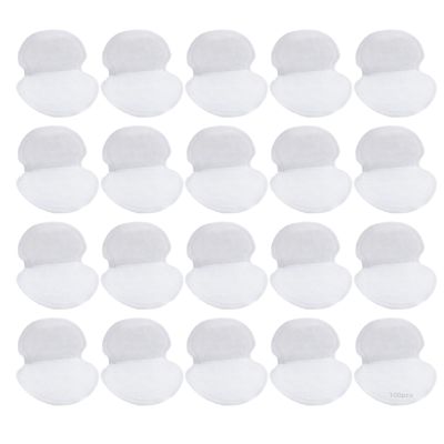 100 Pcs Underarm Sweat Pads, Disposable, Invisible, Sweat-Absorbing, for Women and Men, with Absorbent Resin, Refreshing Mint & Jasmine Options