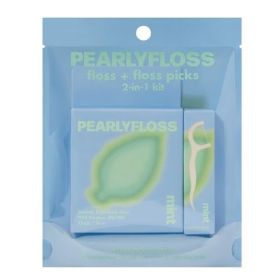 Pearlyfloss Mint Floss & Pick Kit