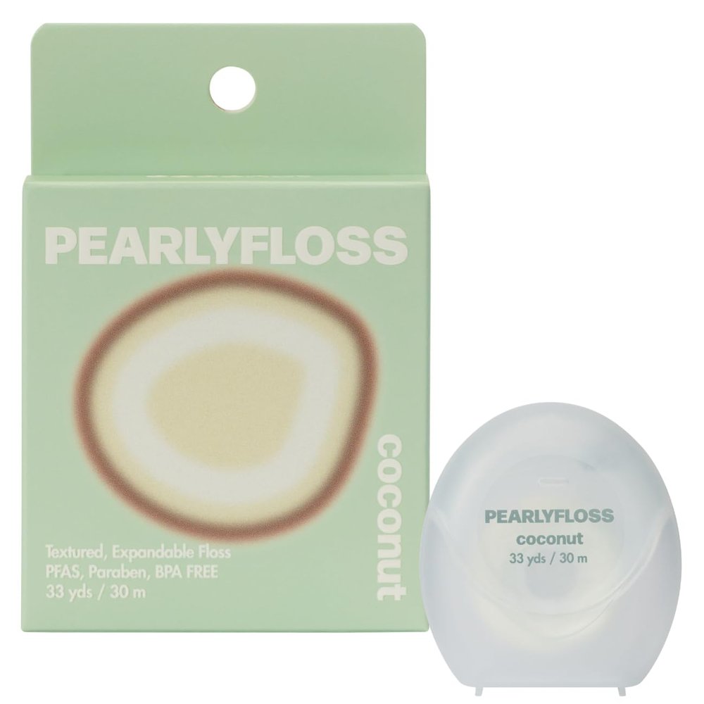 Pearlyfloss Coconut Dental Floss, 33 Yards