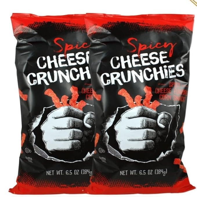 Spicy Cheese Crunchies Gluten Free Snack 7oz Pack of 2