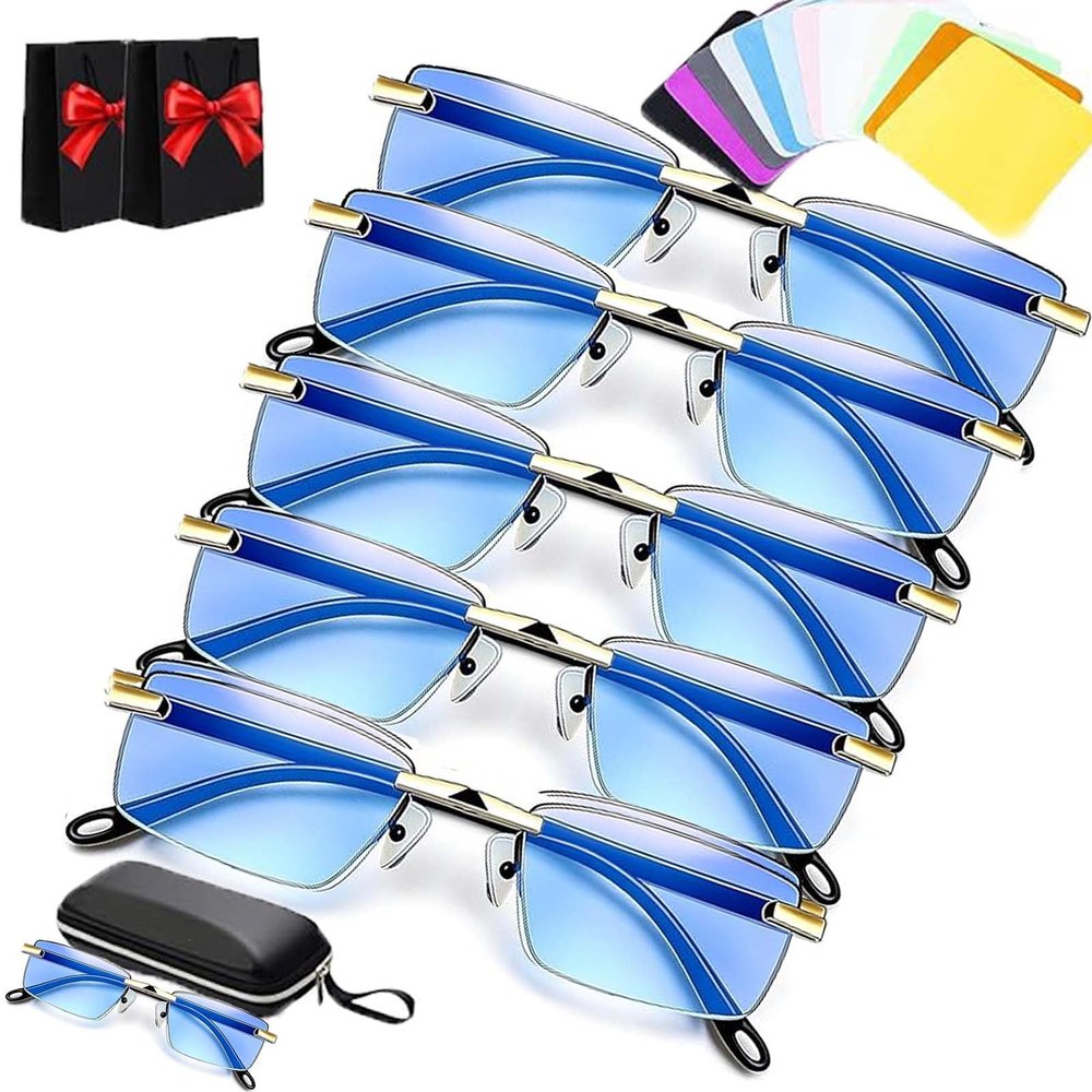 Lkdgii 2026 Self Adjusting Smart Glasses,Auto Focus Eyewear for Near and Far Vision,Anti-Blue Light for Men Women (5PCS)
