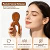 Wooden TMJ Massage Tool with Brass Beads - Scarab Acupressure Jaw Massager for TMJ Relief, Facial Tension, Neck Pain & Pressure Point Therapy view 3
