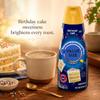 Birthday Cake Liquid Coffee Creamer, 32 fl oz Bottle, Single Pack, Sweet & Creamy Flavored Coffee Creamer for Hot or Iced Coffee with Dumbass Coffee Slate Coaster view 3