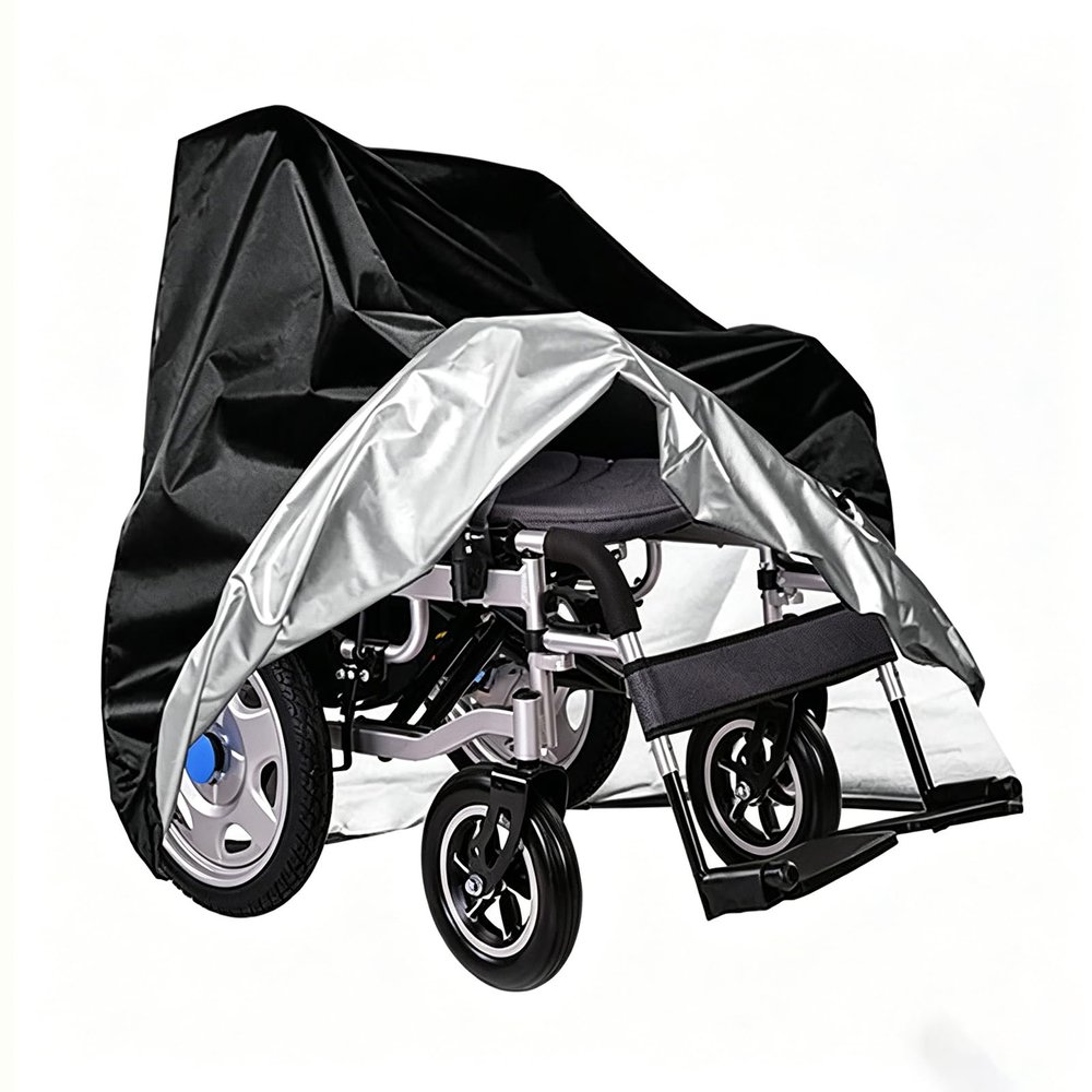 WSYBPCNM Electric Wheelchair Cover for Malisa MLS-4, Heavy Duty Oxford Fabric, Waterproof UV Resistant Drawstring Protector for Indoor Outdoor Storage