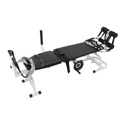 Decompression Table, Spinal Decompression Machine with Base & Safety Belt Decompression Back Stretcher Traction Table Adjustable Decompression & Stretch Table for Tension Relief