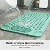 Soft Bath Tub and Shower Mats with Strong Suction Cups Non Skid Mats,Easy to Clean,Bathroom Mats Ideal for Elderly and Children,Soft on Feet (Coffee,19.7 * 31.5in) view 2