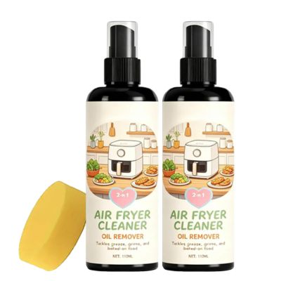 Yipane 2-in-1 Air Fryer Cleaner and Degreaser Spray, Air Fryer Cleaner Spray Kit, Grease Ar Fyr Clanr Sry, Foaming lene & Degreaser for Ai re & Oven (2pcs)