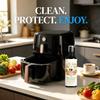 Yipane 2-in-1 Air Fryer Cleaner and Degreaser Spray, Air Fryer Cleaner Spray Kit, Grease Ar Fyr Clanr Sry, Foaming lene & Degreaser for Ai re & Oven (2pcs) view 3