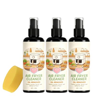Yipane 2-in-1 Air Fryer Cleaner and Degreaser Spray, Air Fryer Cleaner Spray Kit, Grease Ar Fyr Clanr Sry, Foaming lene & Degreaser for Ai re & Oven (3pcs)