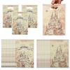 50PCS Vintage Castle Party Favor Bags - 6.7x9.84 Inch Medieval Fairy Tale Goodie Bags with Handles, Magical Castle Starry Sky Treat Candy Gift Bags for Girls Birthday, Fantasy Themed Party Supplies view 2