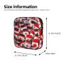 Small Canadian Flags Print Multifunctional Storage Bag Pad Bag Skin-Friendly Period Pouch Reusable Tampon Bag for Female view 3